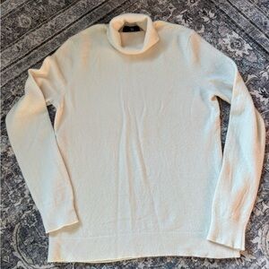 Cashmere Cream Turtleneck Sweater